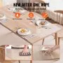 VEVOR Plastic Table Cover, 24 x 48 Inch 2.0 mm Thick Clear Table Protector, Rectangle PVC Desk Mat, Waterproof & Easy Cleaning Desk Pad Tablecloth, for Office Dresser Dining Room Table Night Stand