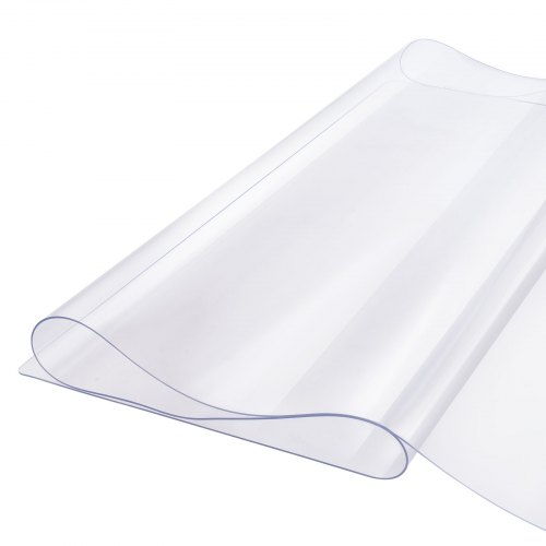 Plastic tafelkleed, 42 x 72 inch, 2,0 mm dik, transparante tafelbeschermer, rechthoekige Plastic tafelkleed, 42 x 72 inch, 2,0 mm dik, transparante tafelbeschermer, rechthoekige