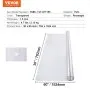 VEVOR Plastic Table Cover, 30 x 60 Inch 1.5 mm Thick Clear Table Protector, Rectangle PVC Desk Mat, Waterproof & Easy Cleaning Desk Pad Tablecloth, for Office Dresser Dining Room Table Night Stand