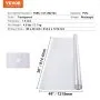 VEVOR Plastic Table Cover, 36 x 48 Inch 1.5 mm Thick Clear Table Protector, Rectangle PVC Desk Mat, Waterproof & Easy Cleaning Desk Pad Tablecloth, for Office Dresser Dining Room Table Night Stand