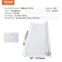 VEVOR Plastic Table Cover, 54 x 54 Inch 2.0 mm Thick Clear Table Protector, Square PVC Desk Mat, Waterproof & Easy Cleaning Desk Pad Tablecloth, for Office Dresser Dining Room Table Night Stand