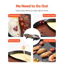 VEVOR Hot Pot with Grill 2200W 2-in-1 Electric Smokeless Grill and Hot Pot