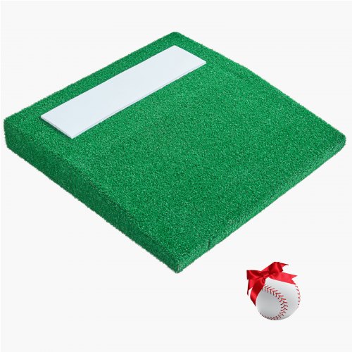 VEVOR Pitching Mound, Portable Baseball Pitcher's Mound, 31 in Indoor Outdoor Pitching Practice and Training Equipment, Softball Pitching Aids with Antifade Turf, Pitching Rubber, Carry Handle
