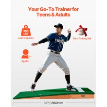 85 in Pitching Mound Portable Pitcher Mound Baseball Softball Outdoor Training