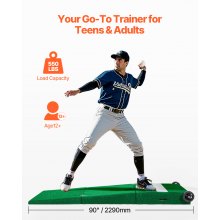 90 in Pitching Mound Portable Pitcher Mound Baseball Softball Outdoor Training