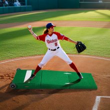 90 in Pitching Mound Portable Pitcher Mound Baseball Softball Outdoor Training