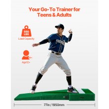 77 in Pitching Mound Portable Pitcher Mound Baseball Softball Outdoor Training