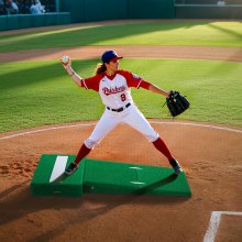 77 in Pitching Mound Portable Pitcher Mound Baseball Softball Outdoor Training