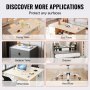 VEVOR Clear Table Cover Protector, 36" x 72" Rectangle Table Cover, 1.5 mm Thick PVC Plastic Tablecloth, Waterproof Desktop Protector for Writing Desk, Coffee Table, Dining Room Table