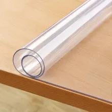 VEVOR Clear Table Cover Protector, 36" x 72" Rectangle Table Cover, 1.5 mm Thick PVC Plastic Tablecloth, Waterproof Desktop Protector for Writing Desk, Coffee Table, Dining Room Table
