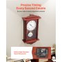 Grandfather Clock Vintage Pendulum Wall Clock 18 in with Quartz Movement