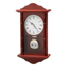 Grandfather Clock Vintage Pendulum Wall Clock 18 in with Quartz Movement