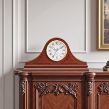 Grandfather Clock Silent Vintage Mantel Clock 6.4 in with Quartz Movement