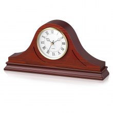 Grandfather Clock Silent Vintage Mantel Clock 6.4 in with Quartz Movement