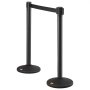 VEVOR Crowd Control Stanchions, 6-Pack Crowd Control Barriers with 3PCS 6.5FT Black Retractable Belts, Plastic Stanchion Queue Post, Belt Barriers Line Divider Stanchion Set for Airport, Exhibition