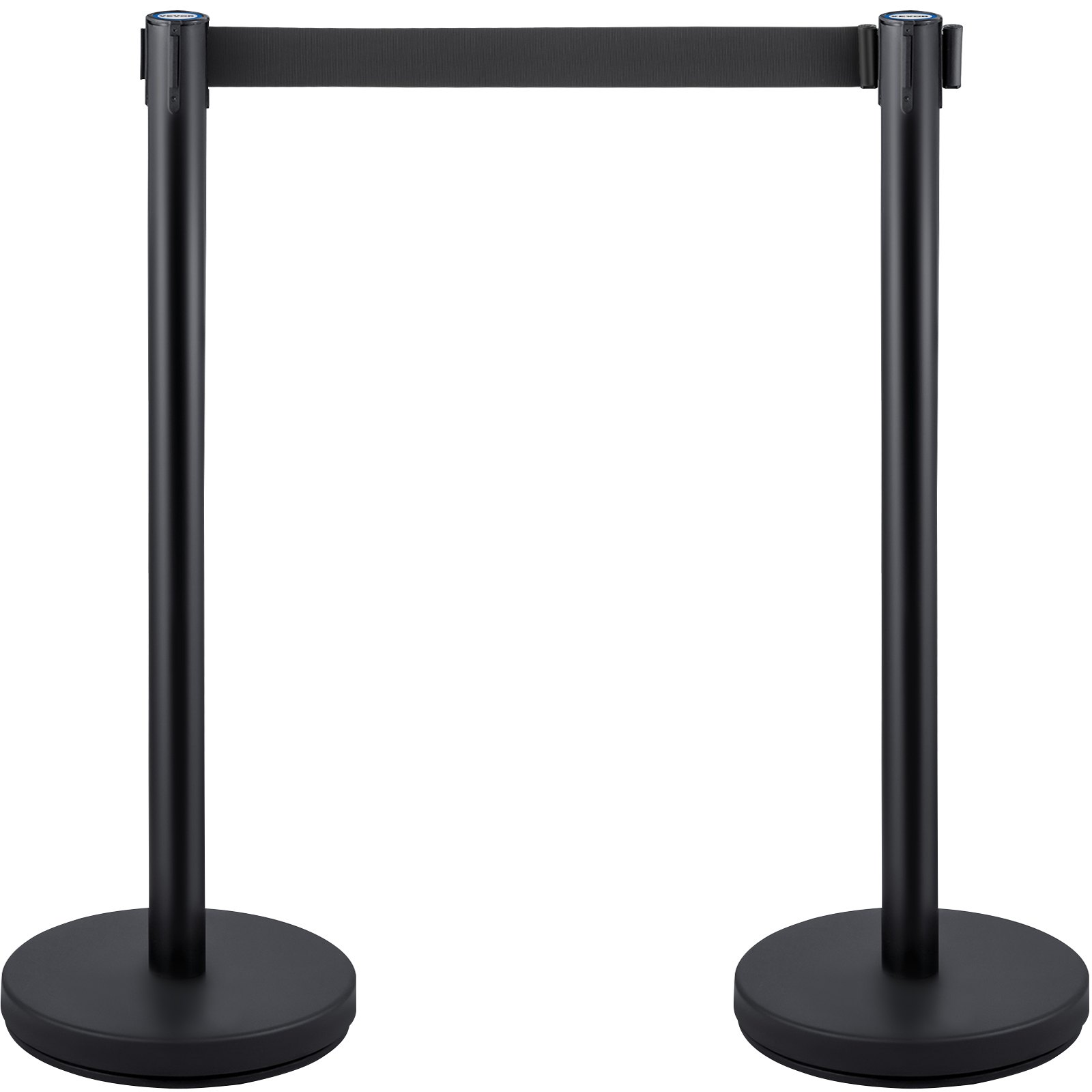VEVOR Crowd Control Stanchions, 6-Pack Crowd Control Barriers with 3PCS 6.5FT Retractable Belt, Stanchion Posts Queue Pole for Crowd Control Barriers, Easy Assembly