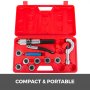 VEVOR CT-300-A Hydraulic Tube Expander 7 Lever HVAC Swaging Tool Kit 3/8 to 1-1/8inch Hydraulic Copper Tube Expander Tool with Tube Cutter and Deburring Tool