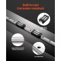 VEVOR Linear Rail Guide Kit, HGR20, 2PCS 600 mm (23.62 inch) Linear Rails and 1PCS Ball Screw, 4PCS Slide Blocks, with BF12/BK12 End Support, Coupling, and Nut Housing, for DIY CNC Routers Lathes