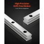 VEVOR Linear Rail Guide Kit, HGR20, 2PCS 600 mm (23.62 inch) Linear Rails and 1PCS Ball Screw, 4PCS Slide Blocks, with BF12/BK12 End Support, Coupling, and Nut Housing, for DIY CNC Routers Lathes