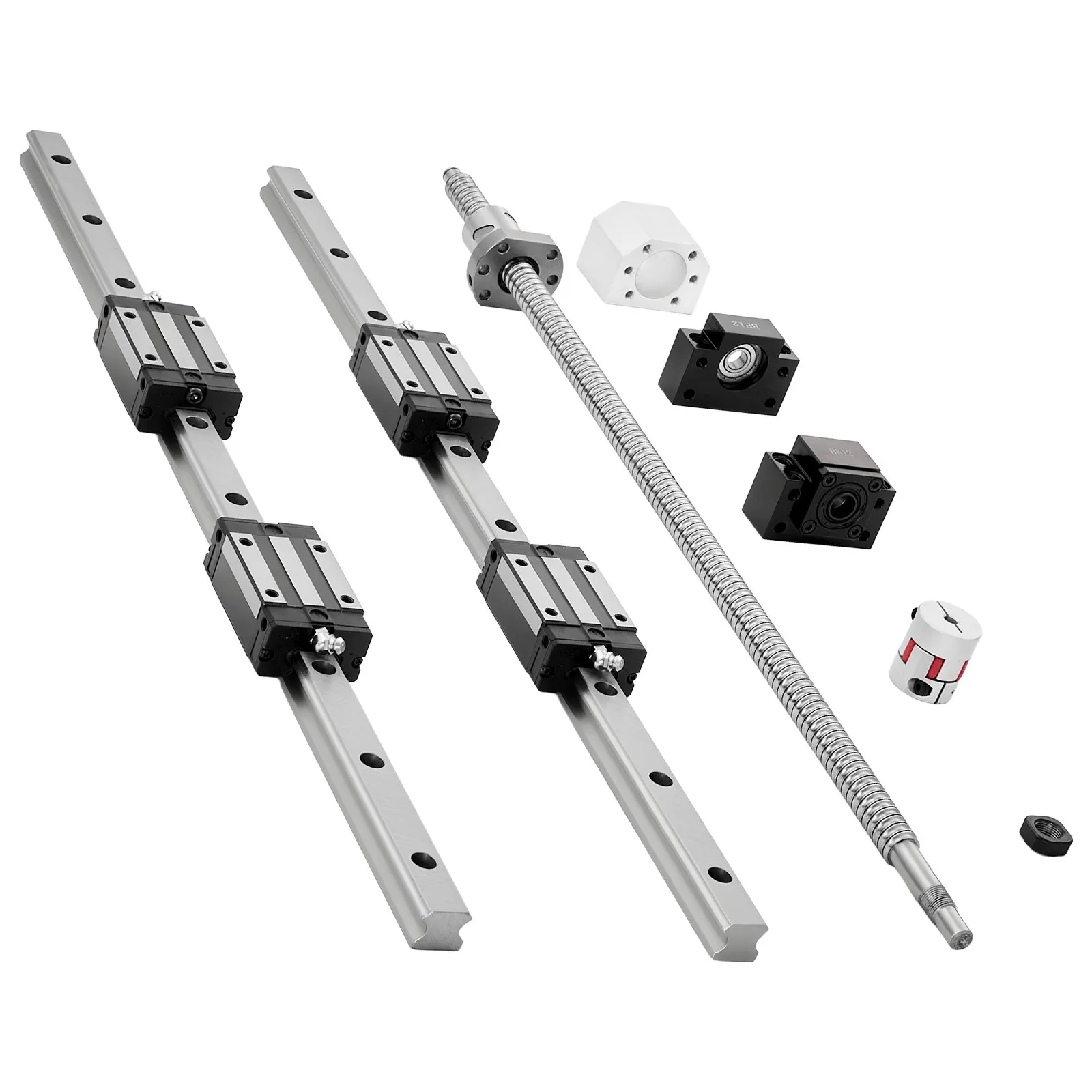 Cellular Router Rail Kit VEVOR Linear Rail Guide Kit, HGR20, 2PCS 600 mm (23.62 inch) Linear ...