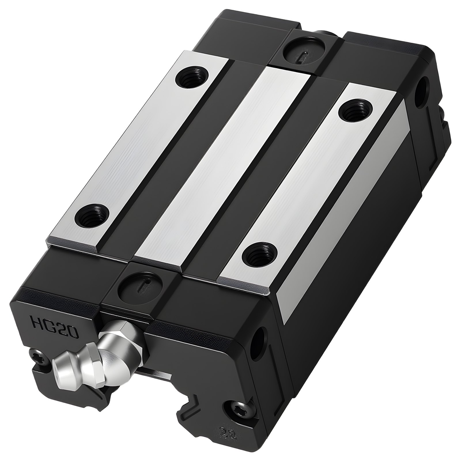 VEVOR Linear Rail Guide Kit, HGR20, 2PCS 600 mm (23.62 inch) Linear Rails and 1PCS Ball Screw, 4PCS Slide Blocks, with BF12/BK12 End Support, Coupling, and Nut Housing, for DIY CNC Routers Lathes