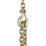 VEVOR G80 Transport Binder Chain, 3/8" x 2.9' 2-Pack Tow Chain with Clevis Snap Hook, 7100 lbs Safe Working Load, Heavy Duty Logging Chain for Transporting Towing Truck Tie Down Binding Equipment