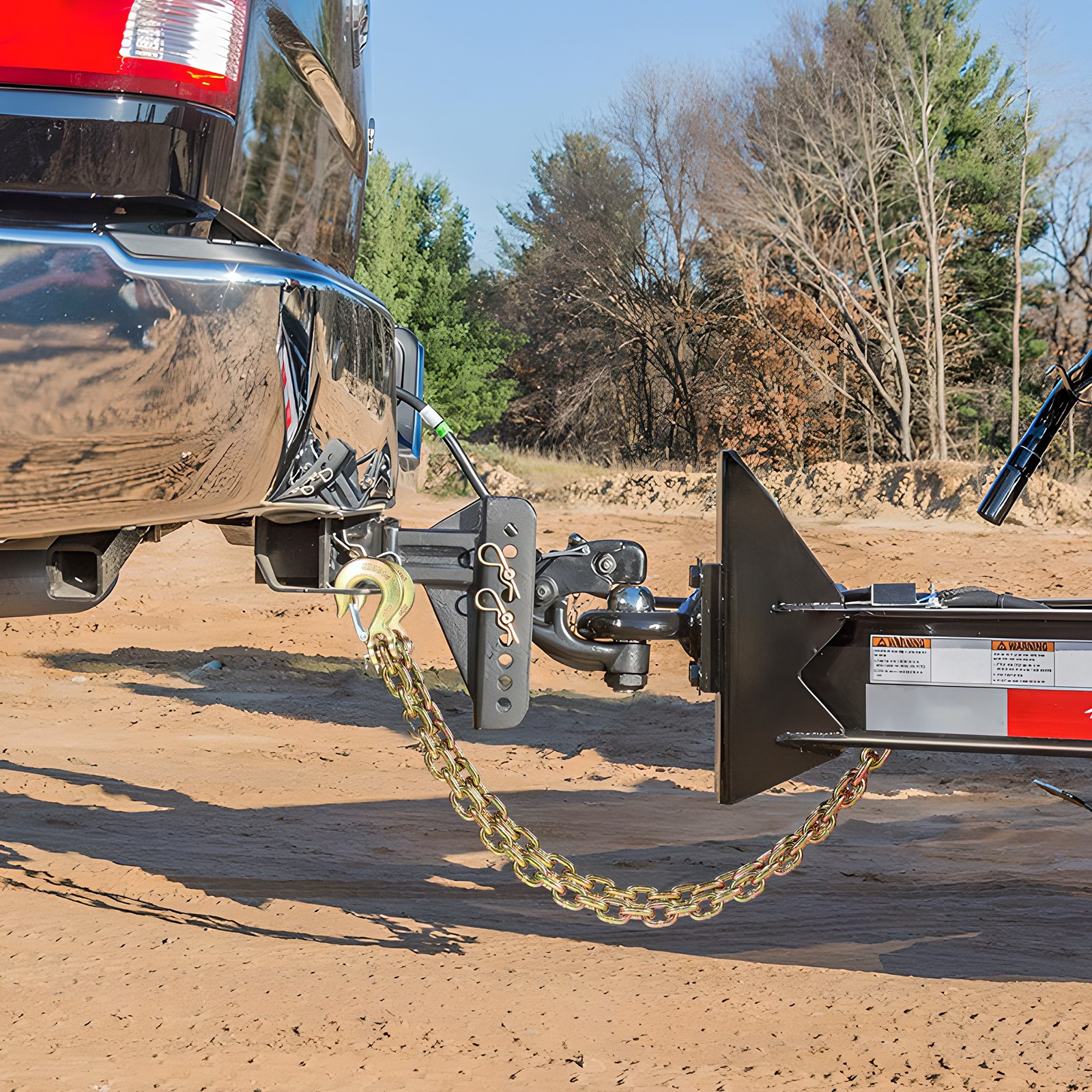 VEVOR G80 Transport Binder Chain, 3/8" x 2.9' 2-Pack Tow Chain with Clevis Snap Hook, 7100 lbs Safe Working Load, Heavy Duty Logging Chain for Transporting Towing Truck Tie Down Binding Equipment