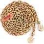 VEVOR Transport Binder Chain, 220 kg Working Load Limit, 3/8'' x 20' G80 Tow Chain Tie Down with Grab Hooks, DOT Certified, Galvanized Coating Manganese Steel for Dock Factory Construction Site