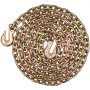 VEVOR G80 Transport Binder Chain, 5/16" x 14.2' Tow Chain with Clevis Grab Hooks, 4900 lbs Safe Working Load, Heavy Duty Trailer Logging Chain for Transporting Towing Truck Tie Down Binding Equipment