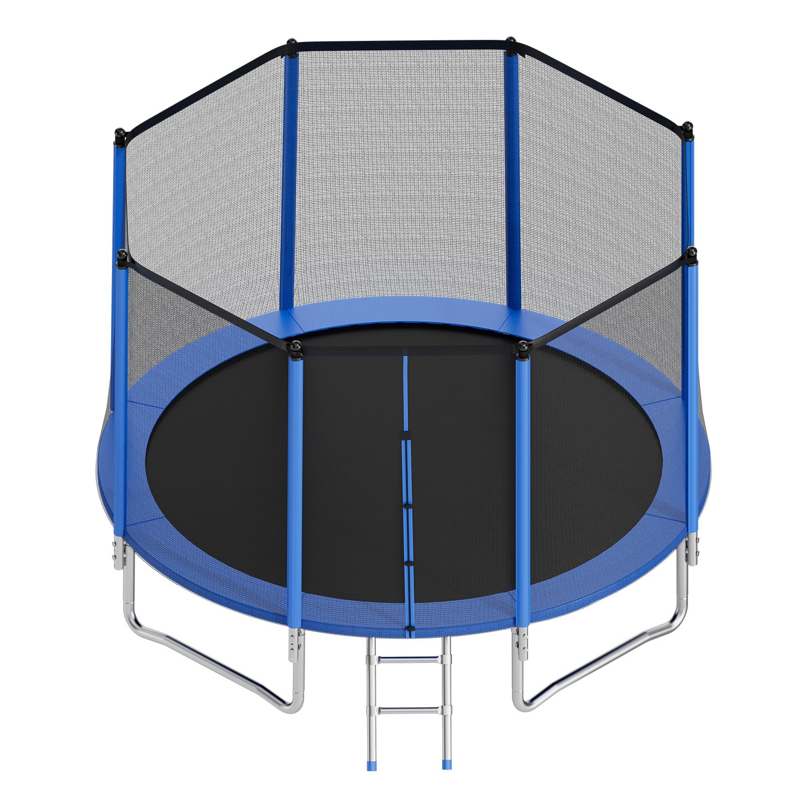 VEVOR Outdoor Trampoline, 14FT Round Recreational Trampoline with Enclosure Net, ASTM Approved, Heavy Duty Trampolines, Max 450 lbs Weight Capacity, Anti-Rust Backyard Trampolines for Kids & Adults