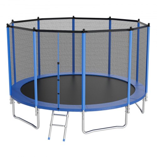 VEVOR Outdoor Trampoline, 15FT Round Recreational Trampoline with