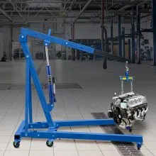VEVOR Hydraulic Long Ram Jack Manual Single Pump 8 Ton Engine Lift Cherry Picker