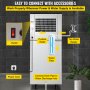 VEVOR 110V Commercial Ice Maker 360LB/24H, Industrial Modular Stainless Steel Ice Machine with 250LB Large Storage Bin, 195PCS Ice Cubes Ready in 8-15 Mins, Professional Refrigeration Equipment