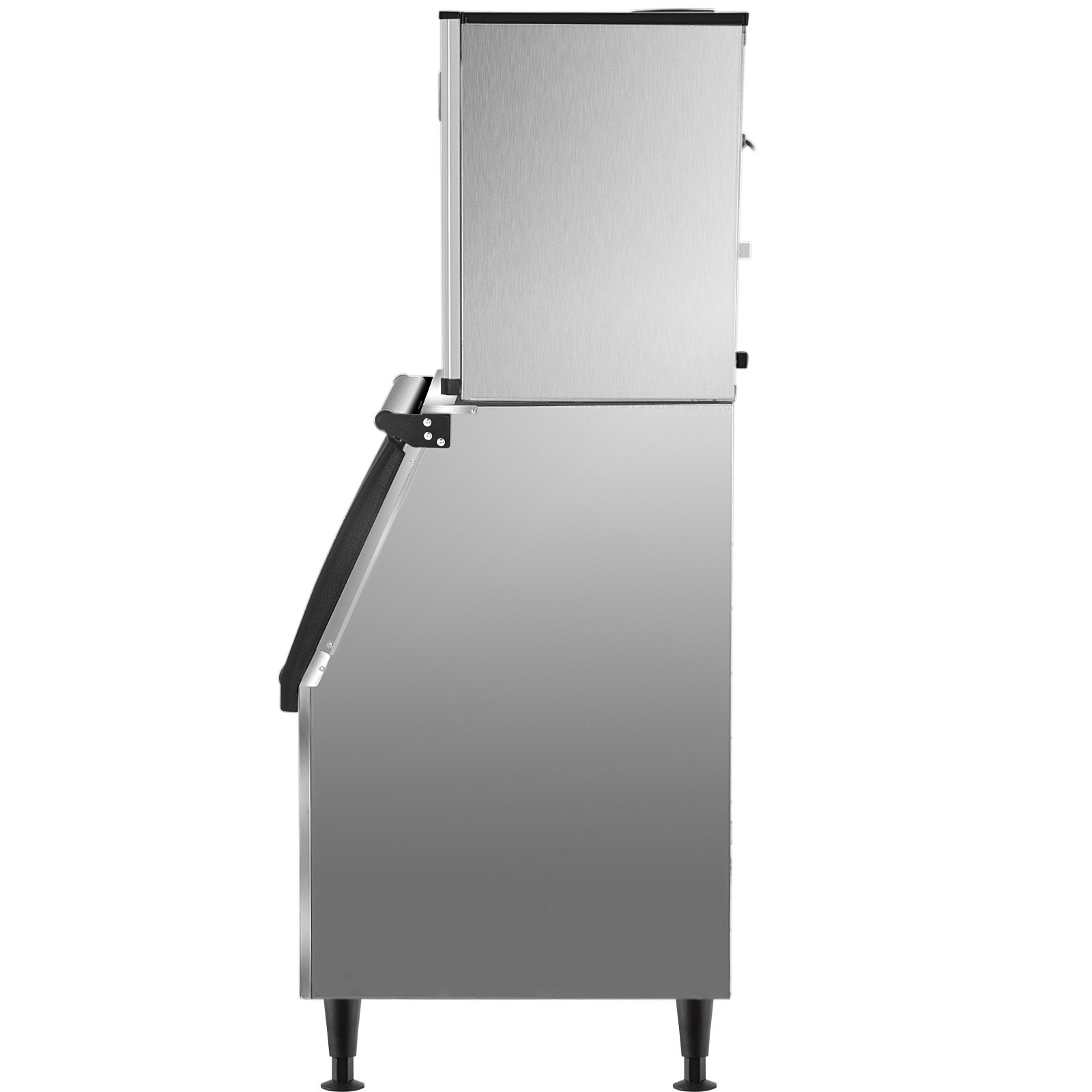 VEVOR 110V Commercial Ice Maker 360LB/24H, Industrial Modular Stainless Steel Ice Machine with 250LB Large Storage Bin, 195PCS Ice Cubes Ready in 8-15 Mins, Professional Refrigeration Equipment