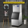VEVOR Commercial Ice Maker 440LB/24H, Industrial Modular Stainless Steel Ice Machine with 250LB Large Storage Bin, Professional Refrigeration Equipment 234PCS Ice Cubes Ready in 8-15 Mins (110V)