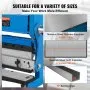 VEVOR Sheet Metal Brake, 305 mm, 3-In-1 Combination Shear Brake Roll Machine, 1 mm Capacity Shear Press Brake with 90° Max Bending Angle, Shears and Slip Roll Machine for Shear Bending Rolling