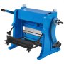 VEVOR blue heavy-duty manual sheet metal bending machine with a black crank handle.