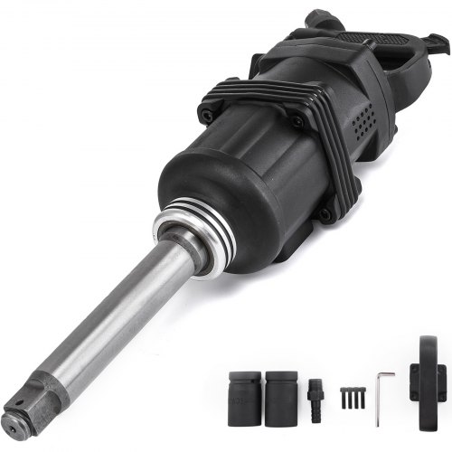 VEVOR 1 Inch Heavy Duty Pneumatic Impact Wrench 2800 Nm 2070 ft.lb, AIR Impact Wrench with 1" square drive and 2pcs 1" impact sockets.
