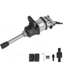 VEVOR 1 Inch Heavy Duty Pneumatic Impact Wrench 3800 Nm?2804ft.lbs? AIR Impact Wrench with 8Inch Extended Anvil Impact Wrench Gun