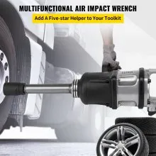 VEVOR 1 Inch Heavy Duty Pneumatic Impact Wrench 3800 Nm?2804ft.lbs? AIR Impact Wrench with 8Inch Extended Anvil Impact Wrench Gun
