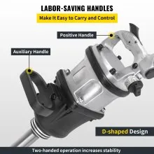 VEVOR 1 Inch Heavy Duty Pneumatic Impact Wrench 3800 Nm?2804ft.lbs? AIR Impact Wrench with 8Inch Extended Anvil Impact Wrench Gun