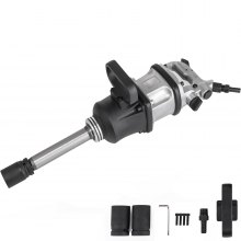 VEVOR 1 Inch Heavy Duty Pneumatic Impact Wrench 3800 Nm?2804ft.lbs? AIR Impact Wrench with 8Inch Extended Anvil Impact Wrench Gun