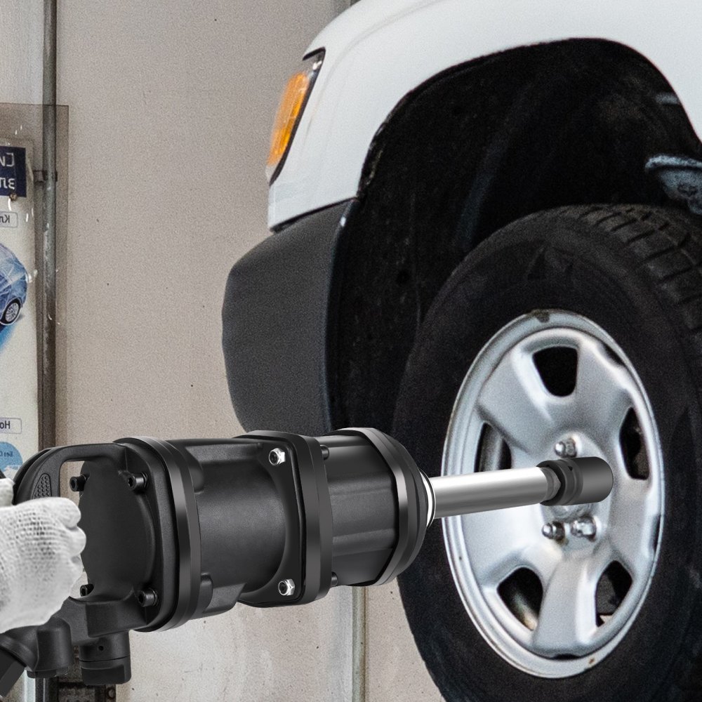 VEVOR 5800N.M 1" Impact Wrench Pneumatic Long Nose, 4280 Ft/Lbs 1" Air Impact Wrench Long Shank Hammer,  Heavy Duty 38Mm/1.5Inch Car Workshops Fitters Superior
