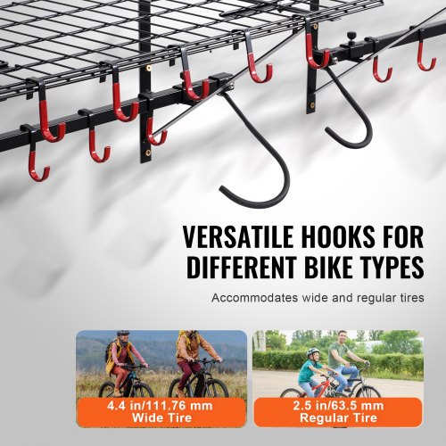 VEVOR Estante De Almacenamiento Para Bicicletas, 6