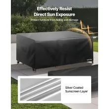 Patio Outdoor Furniture Cover 4-Piece Set 420D Waterproof Table Chair Sofa