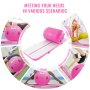 VEVOR Inflatable Gymnastics Air Mat Set, 2 PCS Tumbling Mat, Tumble Track with Electric Pump, Air Roller Barrel Gymnastics Equipment, Training Mats for Home Use/Gym/Yoga/Cheerleading/Beach/Park/Water