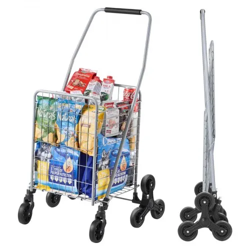 Kokkupandav trepironija ostukäru, 45 l / 40 kg