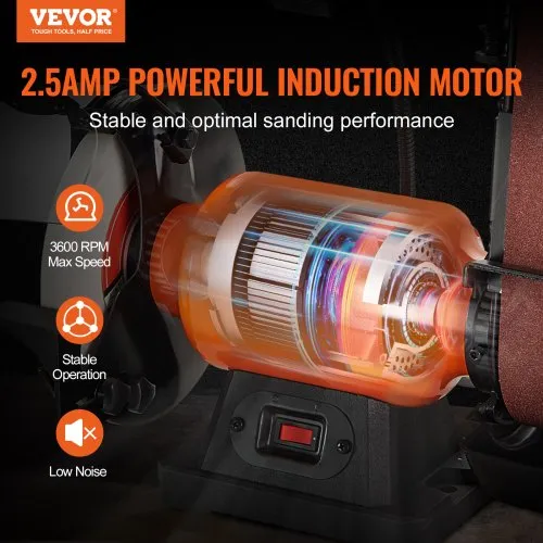 VEVOR Inch Bench Grinder with x28 Inch Belt Sander Combo