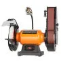VEVOR 8 Inch Bench Grinder with 2 x28 Inch Belt Sander Combo, Bench Grinder Sander with 2.5A Induction Motor for Metalworking Sharpening Grinding
