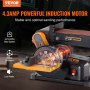 VEVOR Belt Sander, 6in. Disc Sander and 4x36 in. Belt Sander Combo with 4.3A Induction Motor, Powerful Woodworking Sander with Bench Mount and Cast Aluminum Work Table